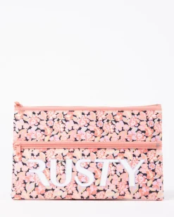 Academy Floral Printed Pencil Case Girls | Rusty Fashion