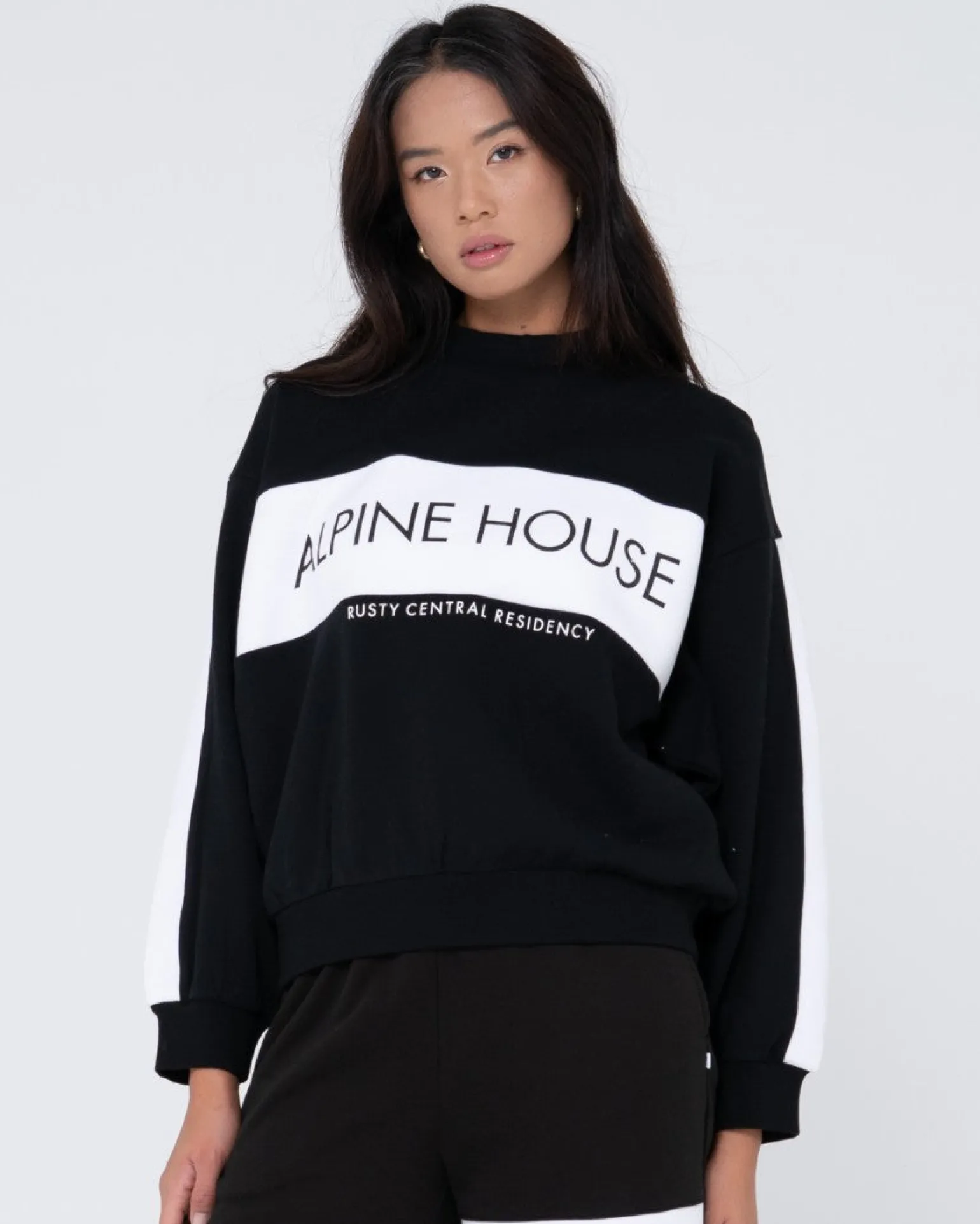 Alpine House Oversize Crew Neck Fleece | Rusty Online