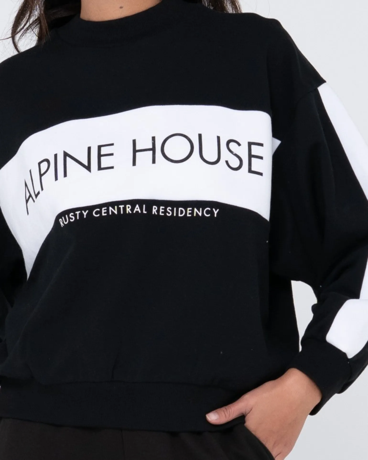 Alpine House Oversize Crew Neck Fleece | Rusty Online