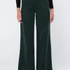 Amanda High Waisted Wide Leg Cord Pant | Rusty Hot