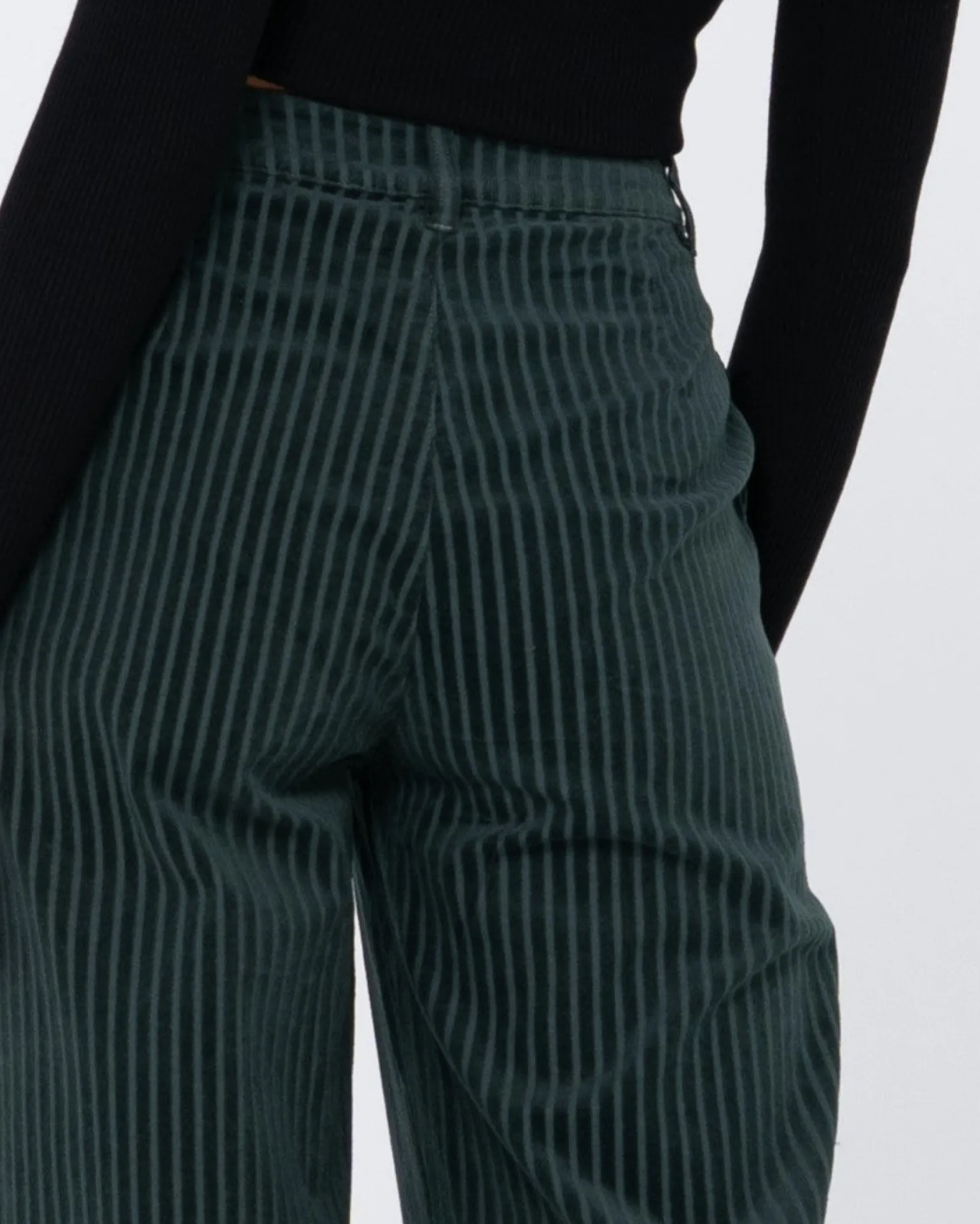 Amanda High Waisted Wide Leg Cord Pant | Rusty Hot