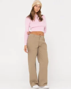 Amelia Cropped Long Sleeve Knit Top | Rusty Fashion