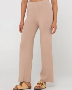 Amelia High Waisted Wide Leg Knit Pant | Rusty Fashion