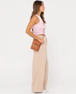 Amelia Knit Racer Crop Tank Top | Rusty Clearance