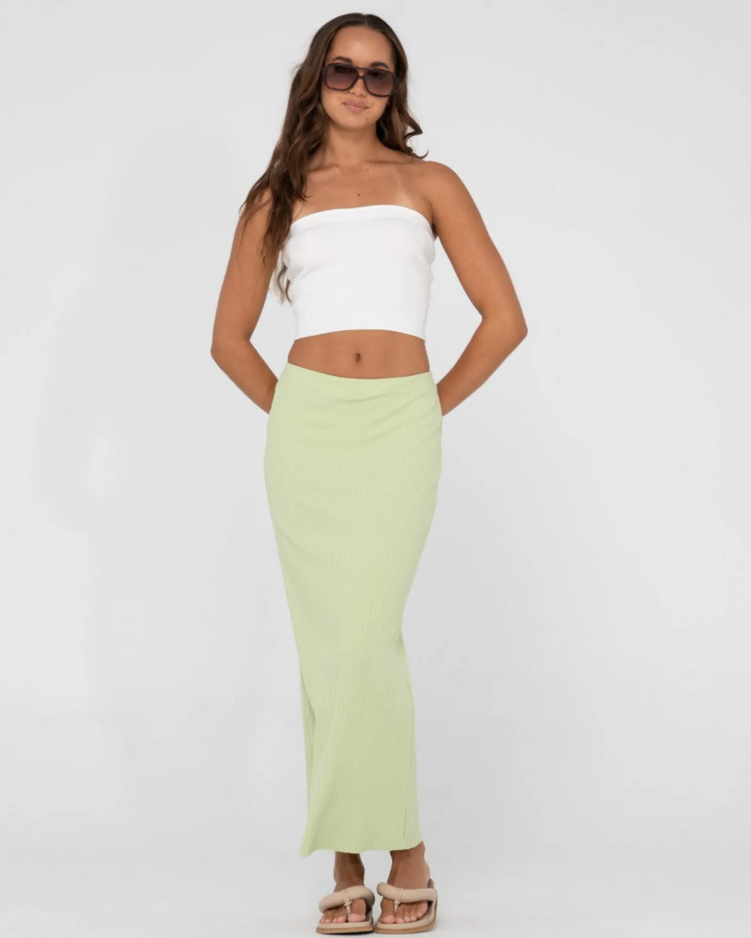 Amelia Strapless Knit Crop Top | Rusty Sale