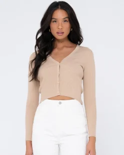 Avalon Long Sleeve Cardigan Knit Top | Rusty Best