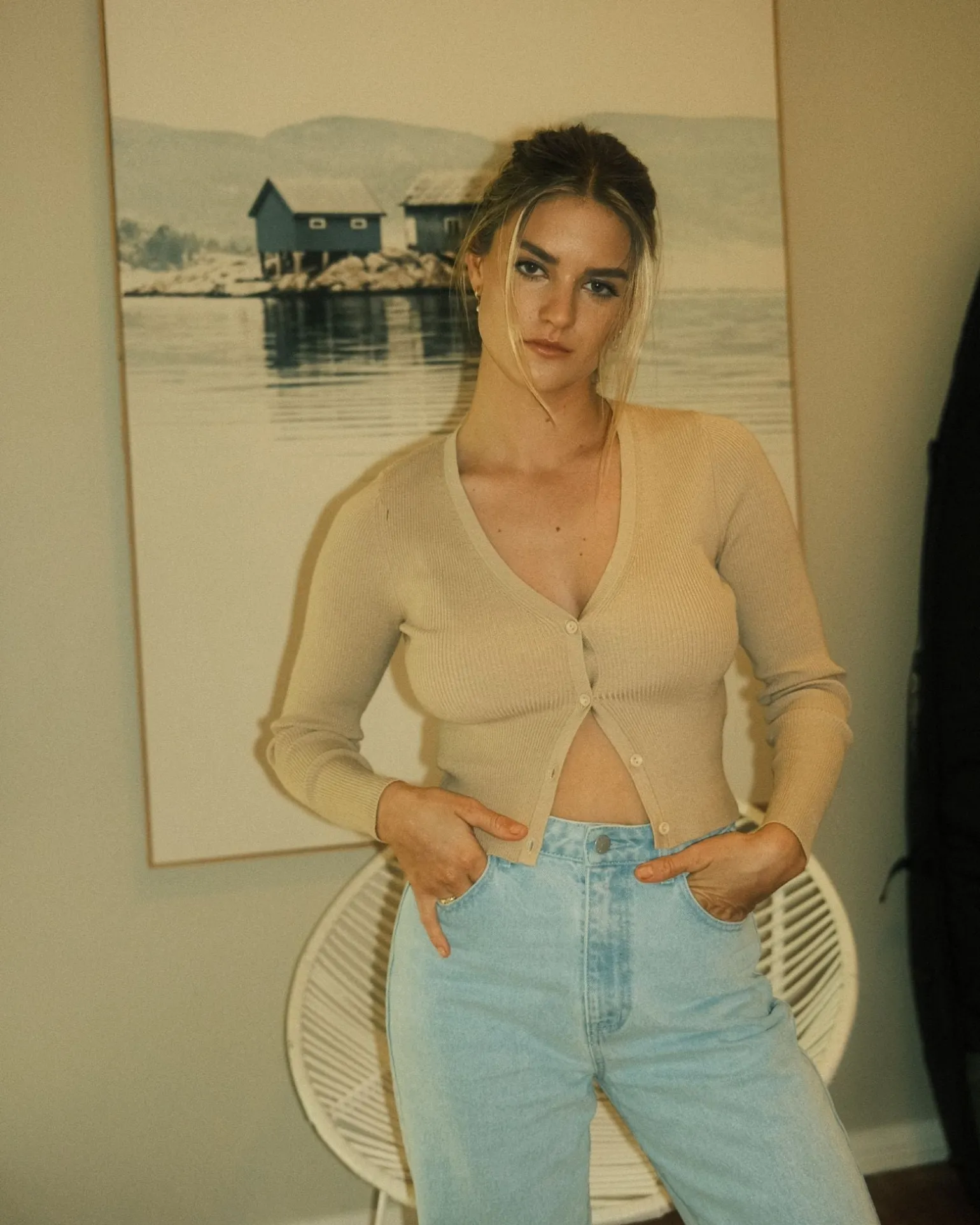 Avalon Long Sleeve Cardigan Knit Top | Rusty Best