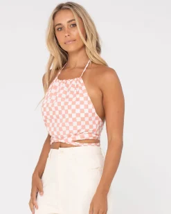 Bad Habits Halter Neck Top | Rusty Online