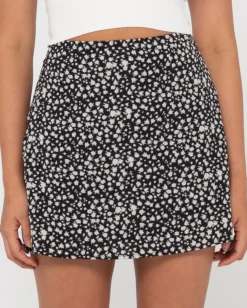 Balnear Floral High Waisted Mini Skirt | Rusty Clearance