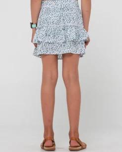 Balnear Floral Printed Mini Skirt Girls | Rusty Discount