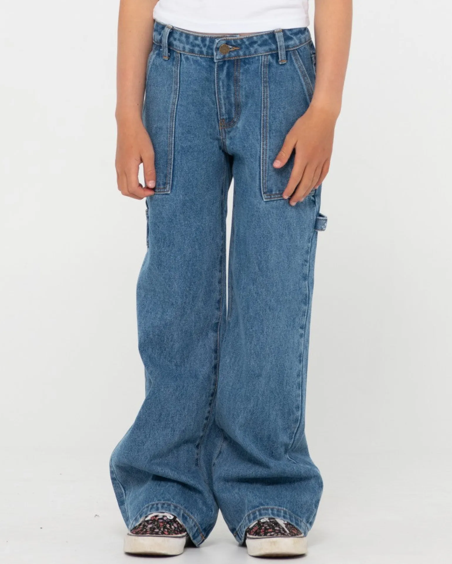 Billie Low Denim Carpenter Pant Girls | Rusty Cheap