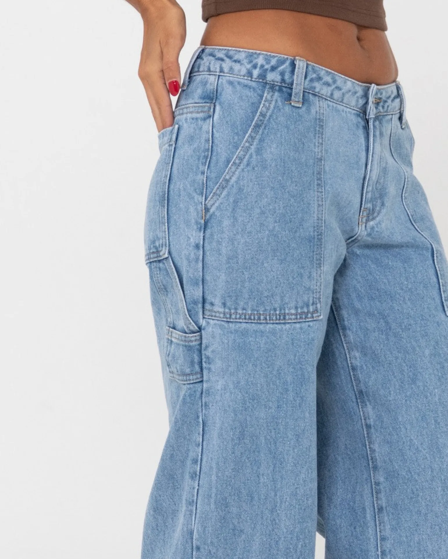 Billie Low Rise Denim Carpenter Jean | Rusty Hot