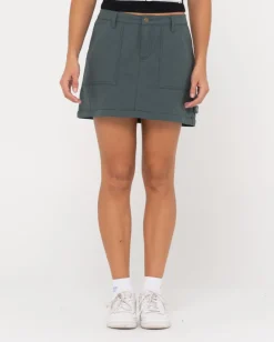 Billie Low Rise Ripstop Zip Off Maxi Skirt | Rusty Store
