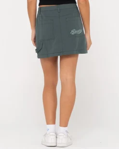 Billie Low Rise Ripstop Zip Off Maxi Skirt | Rusty Store