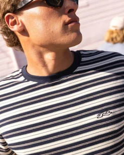 Biscuits Striped Short Sleeve Tee | Rusty Online