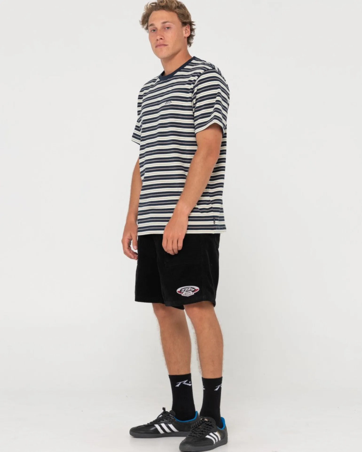 Biscuits Striped Short Sleeve Tee | Rusty Online