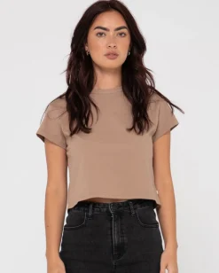 Blanks Baby Tee | Rusty Cheap