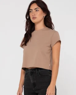 Blanks Baby Tee | Rusty Cheap