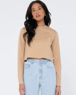 Blanks Long Sleeve Baby Tee | Rusty Fashion