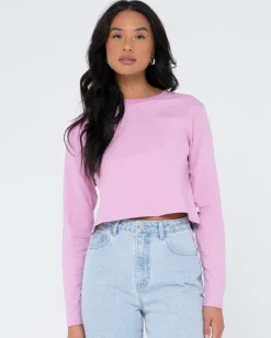 Blanks Long Sleeve Baby Tee | Rusty Best