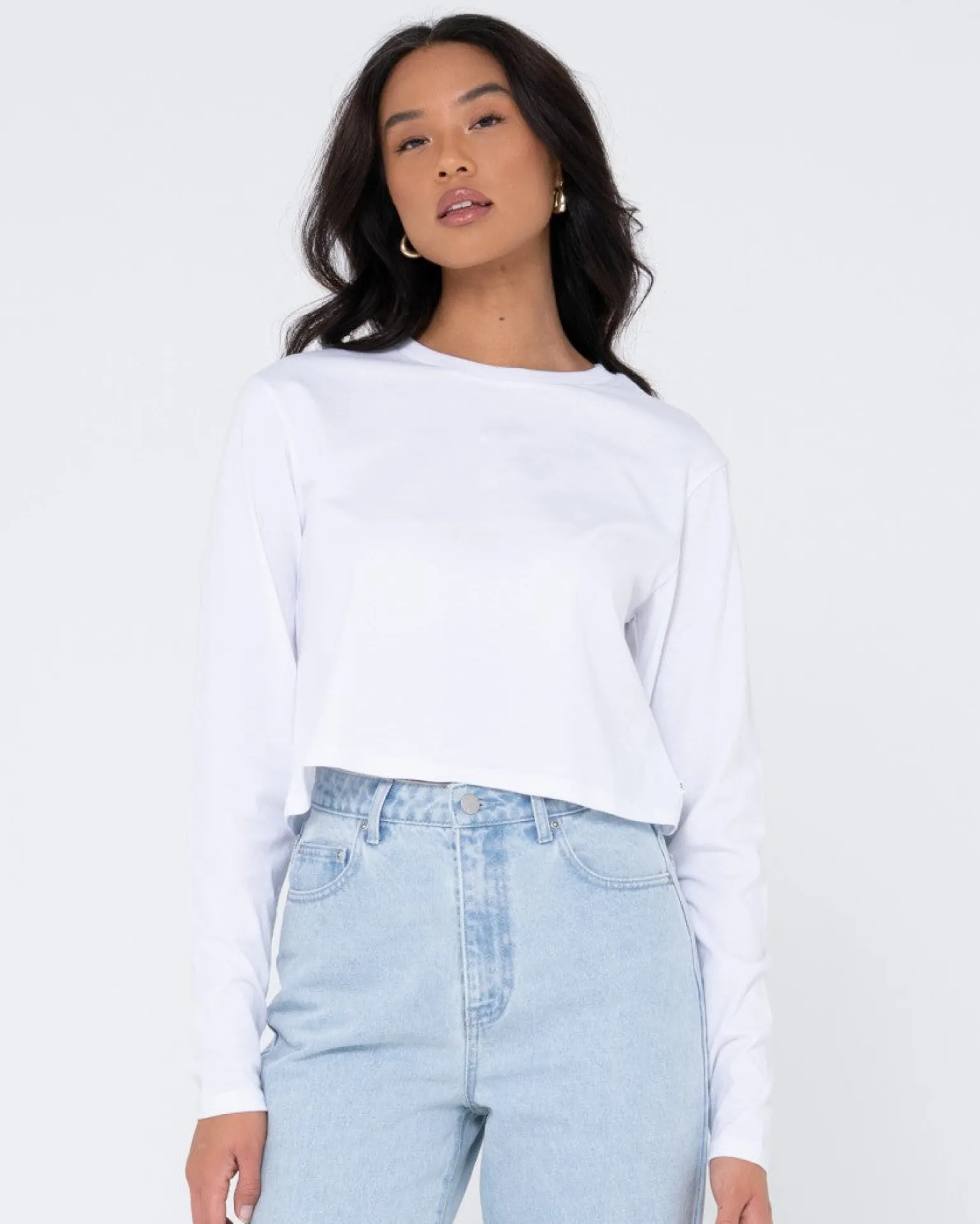 Blanks Long Sleeve Baby Tee | Rusty Clearance
