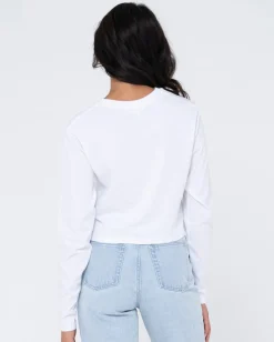 Blanks Long Sleeve Baby Tee | Rusty Clearance