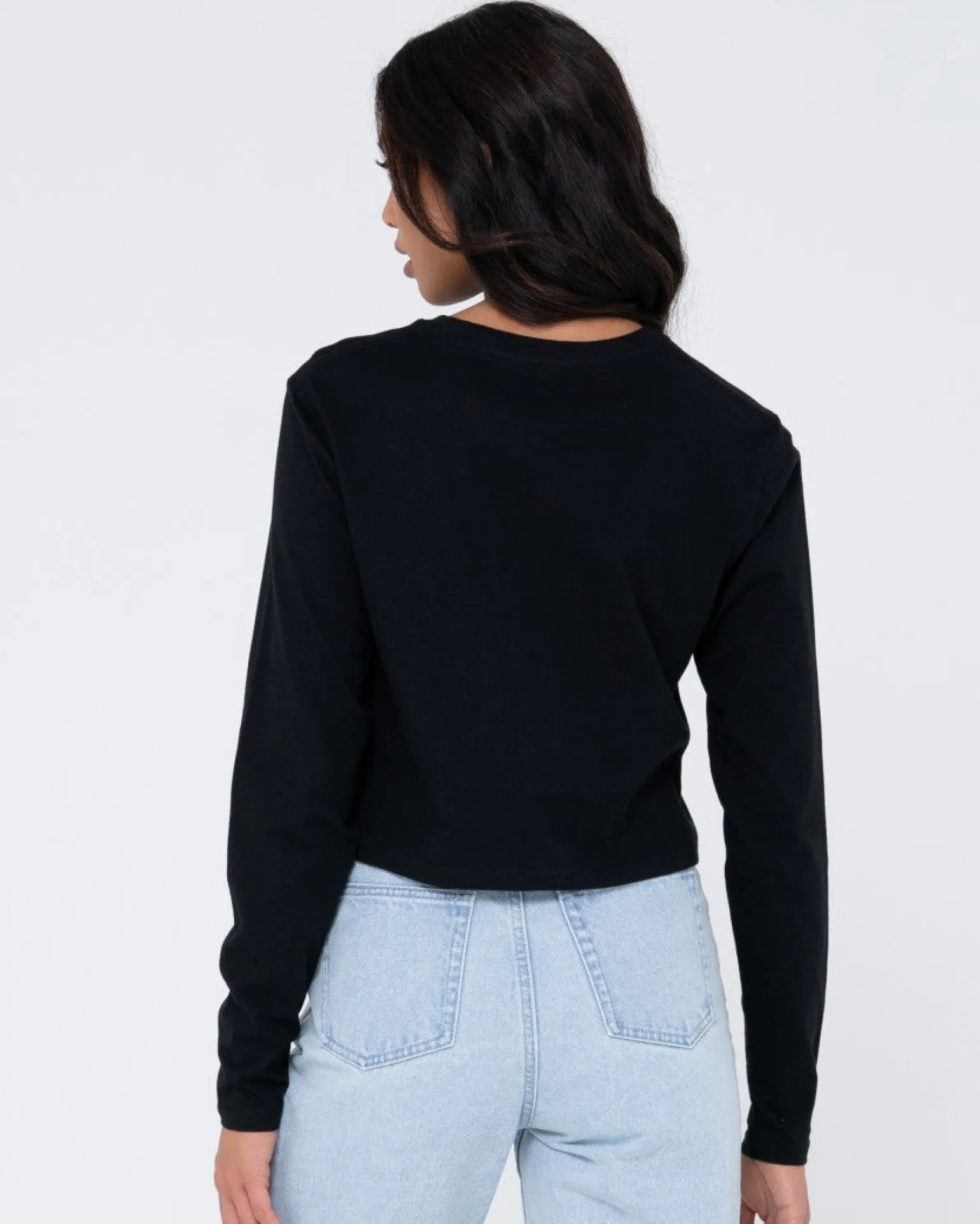 Blanks Long Sleeve Baby Tee | Rusty Flash Sale