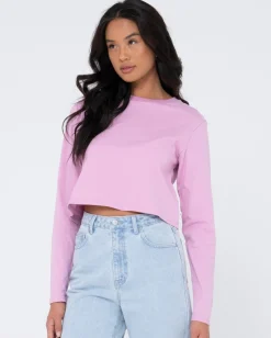 Blanks Long Sleeve Baby Tee | Rusty Fashion