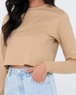 Blanks Long Sleeve Baby Tee | Rusty Fashion