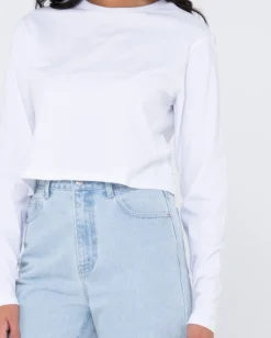 Blanks Long Sleeve Baby Tee | Rusty Clearance
