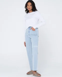 Blanks Long Sleeve Baby Tee | Rusty Flash Sale