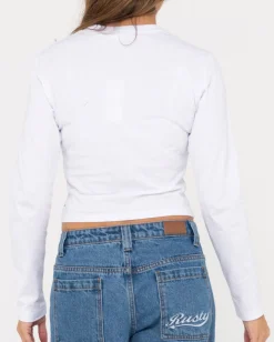 Blanks Long Sleeve Skimmer Tee | Rusty Fashion