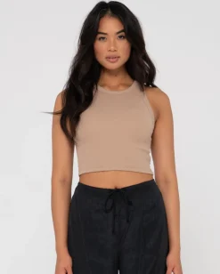 Blanks Racer Tank Top | Rusty Cheap