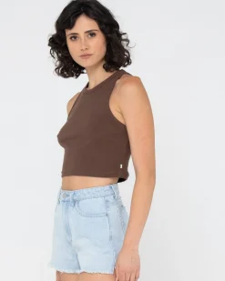 Blanks Racer Tank Top | Rusty Best Sale