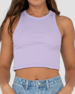 Blanks Racer Tank Top | Rusty Cheap