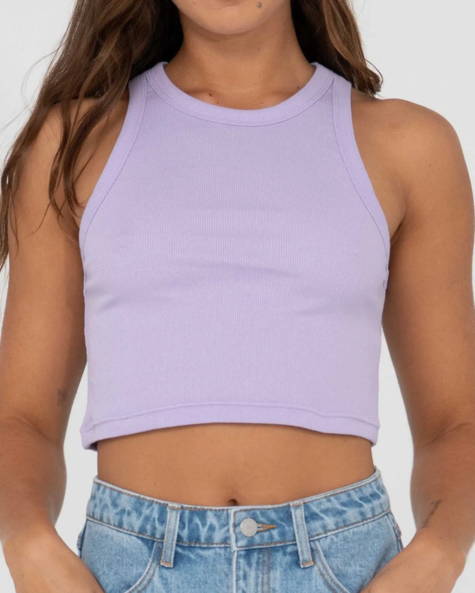 Blanks Racer Tank Top | Rusty Cheap