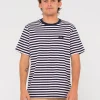 Blazewater Short Sleeve Striped Tee | Rusty Cheap