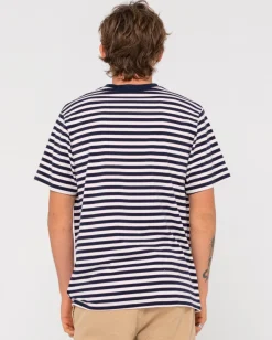 Blazewater Short Sleeve Striped Tee | Rusty Cheap