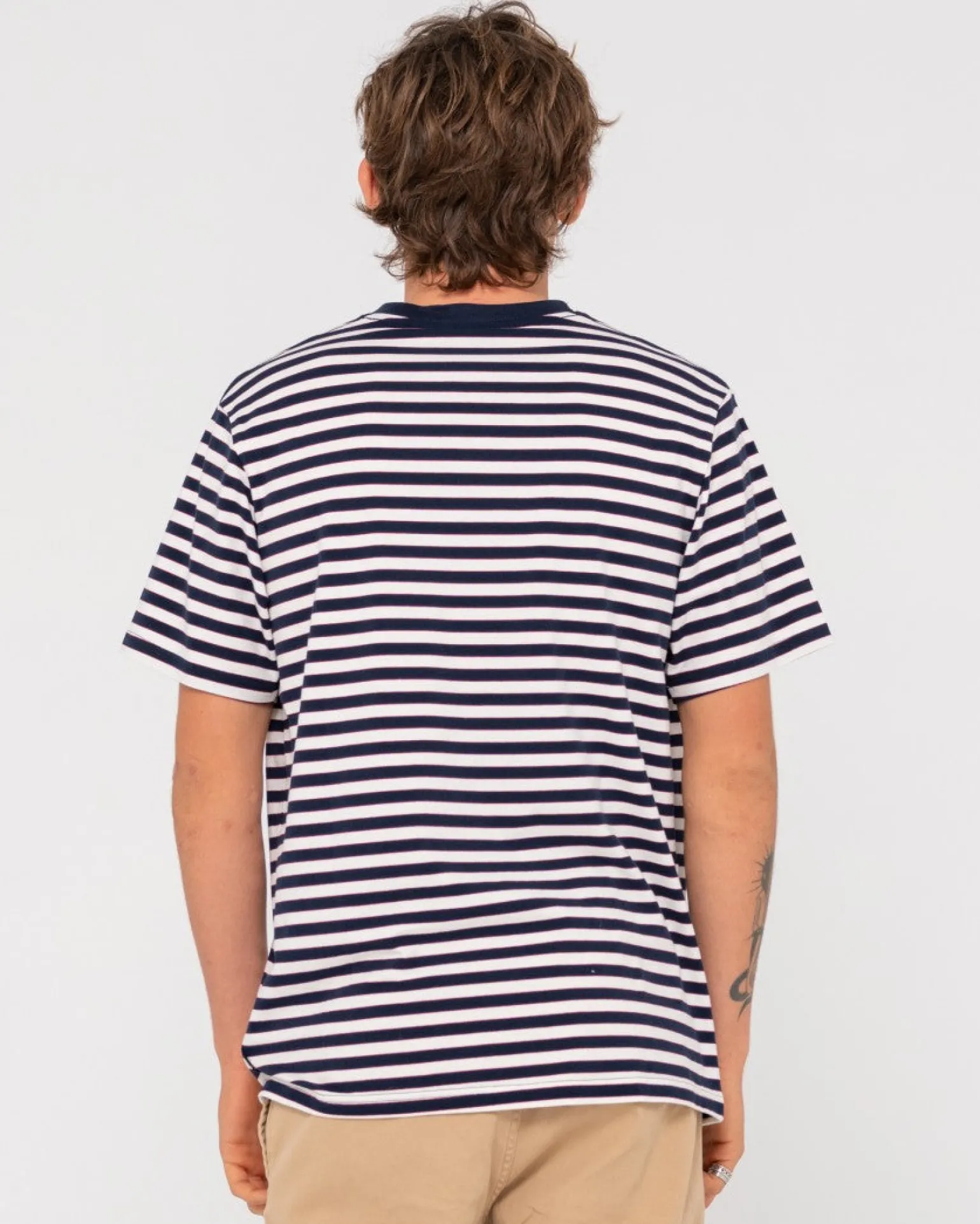 Blazewater Short Sleeve Striped Tee | Rusty Cheap