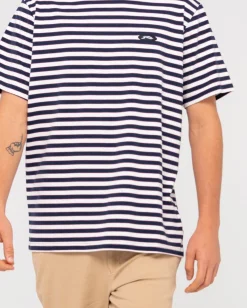 Blazewater Short Sleeve Striped Tee | Rusty Cheap