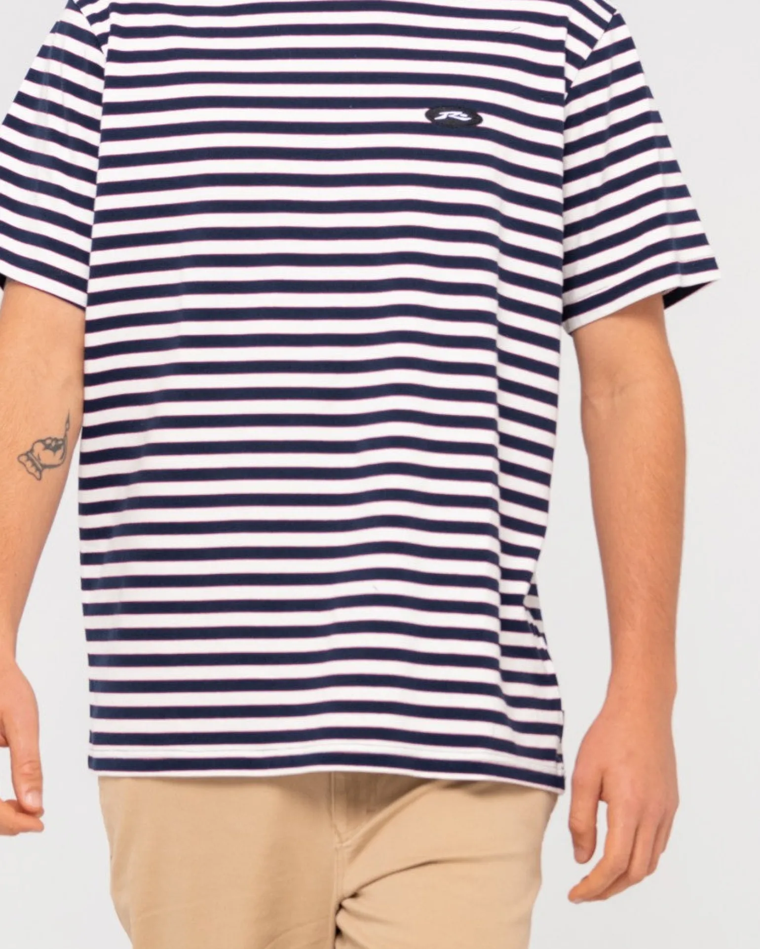 Blazewater Short Sleeve Striped Tee | Rusty Cheap