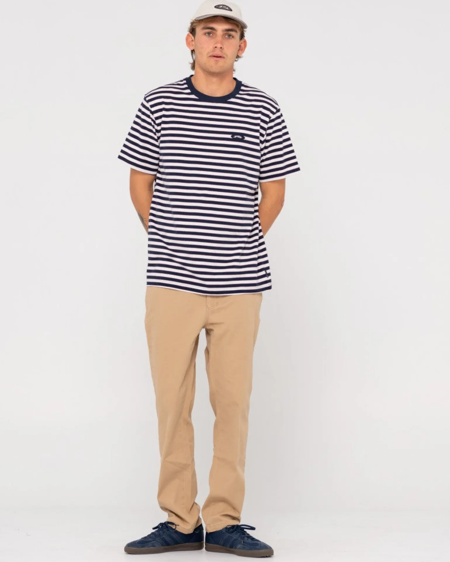 Blazewater Short Sleeve Striped Tee | Rusty Cheap