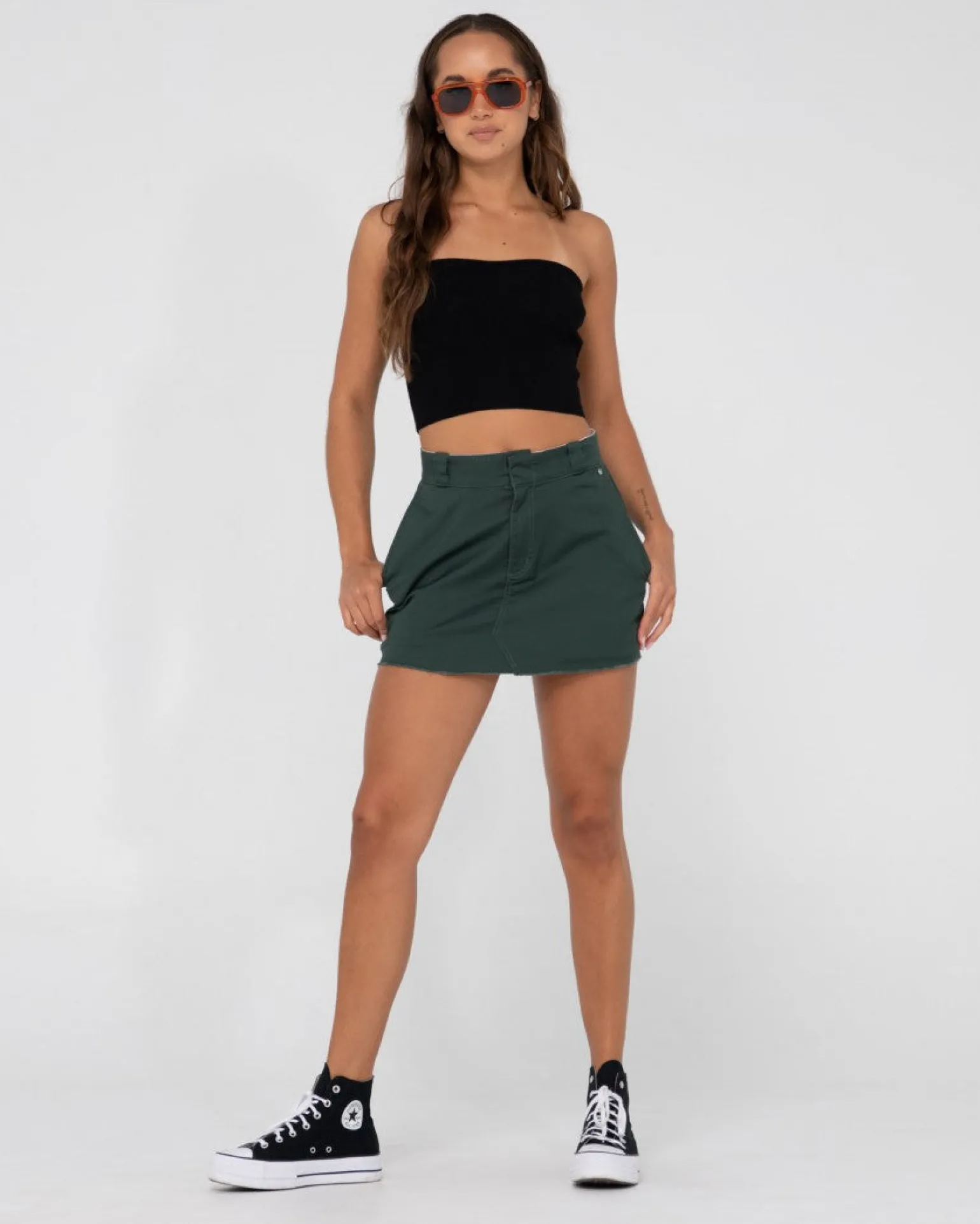 Bobbi Mid Rise Mini Skirt | Rusty Best
