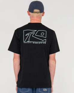 Boxed Out Short Sleeve Graphic Tee | Rusty Store