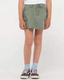Brooks Low Rise Twill Cargo Skirt Girls | Rusty Flash Sale