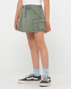 Brooks Low Rise Twill Cargo Skirt Girls | Rusty Flash Sale