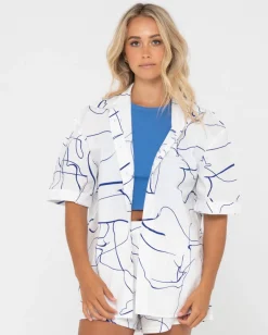 Brush Strokes Short Sleeve Shirt | Rusty Sale