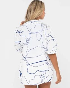 Brush Strokes Short Sleeve Shirt | Rusty Sale