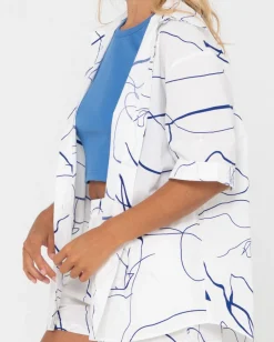 Brush Strokes Short Sleeve Shirt | Rusty Clearance