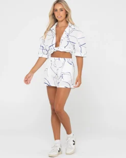 Brush Strokes Short Sleeve Shirt | Rusty Sale